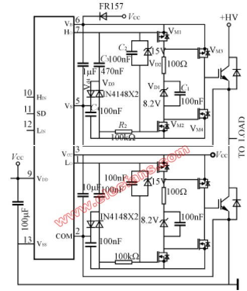 非隔離驅(qū)動芯片IR21814S電路設(shè)計(jì)與集成電路實(shí)現(xiàn)要點(diǎn)